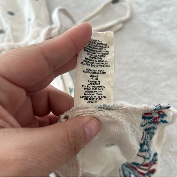 Free People Song For You Embroidered Romper in Tea - Picture 6 of 7